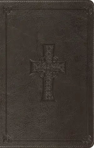 ESV Value Thinline Bible (TruTone, Charcoal, Celtic Cross Design)