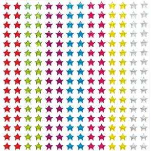 Crystal Glitter Stick-on Stars (Pack of 280)