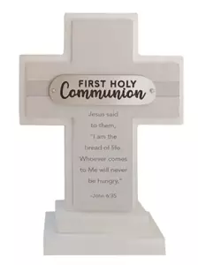 Wood Message Communion Cross 6 inch