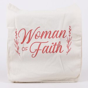 Woman Of Faith Cotton Tote