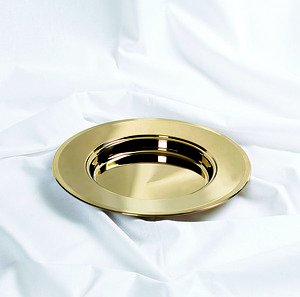 Brass Finish Bread Plate