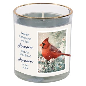 Glass Candle Because Someone We Love Is In Heaven