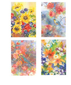 TLC Notelets - Pack B: Flowers - 8pk