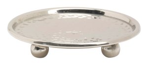 Nickel Plated Candlestick Plate D 8 cm Inside
