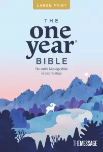 One Year Bible The Message, Large Print Thinline Edition (Softcover)