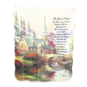 The Lords Prayer Quilted Throw 150 x 127cm
