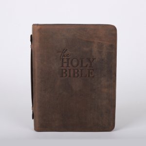 Bible Cover Holy Bible Buffalo Leather Large