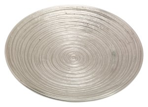 Nickel Plated Candlestick Plate D 15 cm