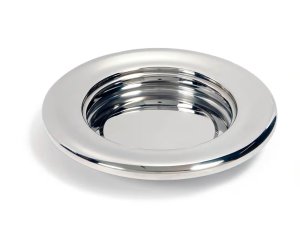 Communion Stacking Bread Plate 10 1/8" x 1 3/4" - Silver Finish