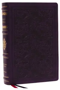 KJV, Wide-Margin Reference Bible, Sovereign Collection, Leathersoft, Purple, Red Letter, Comfort Print