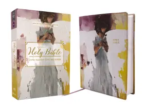 NRSVue, Holy Bible, Anne Neilson Angel Art Series, Double-Column Journal Edition, Leathersoft, Multi-Purple, Comfort Print