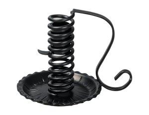 Black Candle Holder H 12 cm