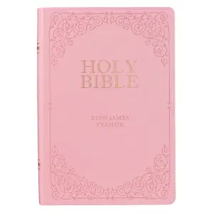 KJV Bible Giant Print Full-size Faux Leather, Pink