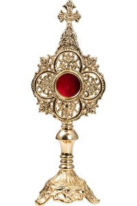 Gold Plated Reliquary H 34 cm