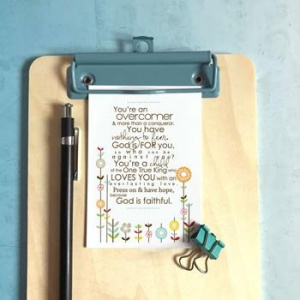 Overcomer (Flowers) Mini Card
