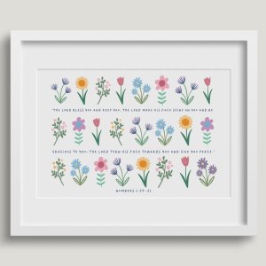 The Lord Bless You (Spring Version) - A4 Print