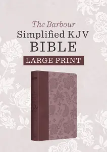 Barbour Simplified KJV--Large Print [Plum & Paisley]