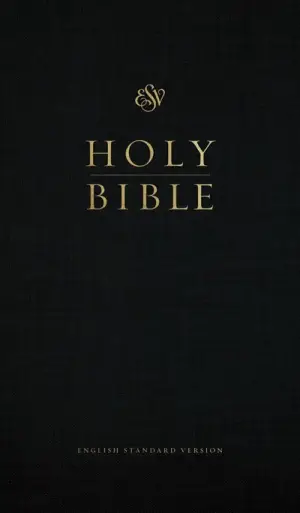 ESV Church Bible, Large Print, Red Letter (Hardcover, Black)