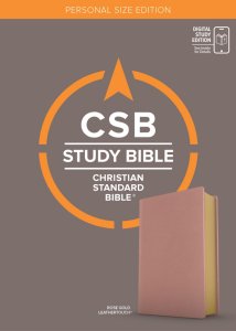 CSB Study Bible, Personal Size Edition, Rose Gold