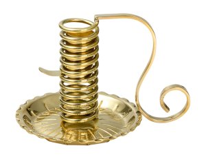 Brass Candle Holder H 12 cm