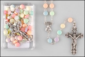 Assorted Coloured Bead Acrylic Rosary