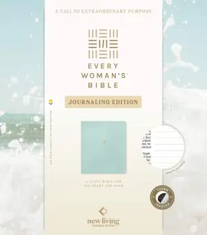 NLT Every Woman's Bible, Journaling Edition, Filament Enabled (LeatherLike, Seafoam Blue, Indexed, Red Letter)