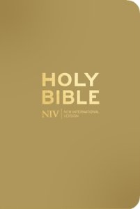 NIV Pocket Latte Bible with Gold Zip
