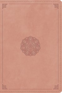 ESV Compact Bible, Red Letter (TruTone, Blush Rose, Emblem Design)