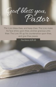 Pastor Appreciation Bulletin: God Bless You, Pastor (Package of 100)