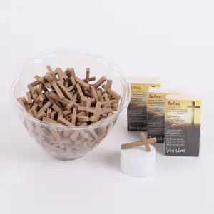 Pocket Wooden Cross - Pack of 144