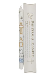 Baptism Candle - Alison Gardiner Exclusive Design