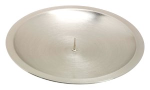 Nickel Plated Candlestick Plate with Thorn D 13 cm