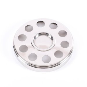 Silver Finish Deluxe Communion Mini Bread Plate Tray & Bread Disc