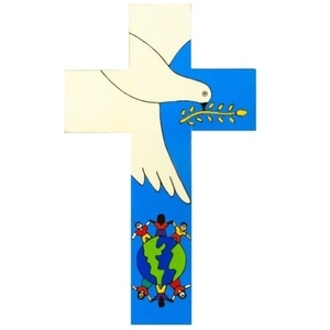 12cm Dove of Peace Cross