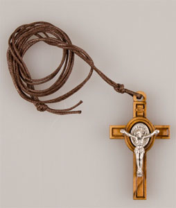 St benedict deals crucifix necklace