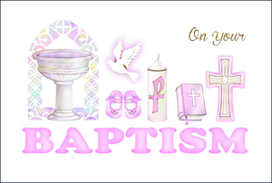 Girl's On Your Baptism - Single Card