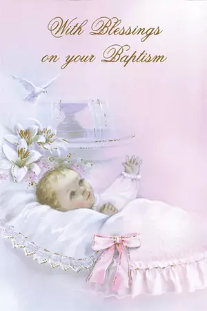 Card - On Your Baptism - Girl