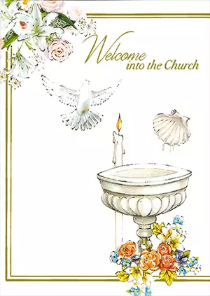 Card/Welcome into the Church with Insert