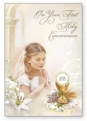 Girl's Communion Card