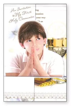 Boy's Communion Invite Card