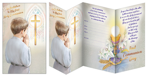 Boy's Communion Invite Card
