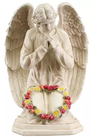 Resin Grave Statue - 24 inch Praying Angel