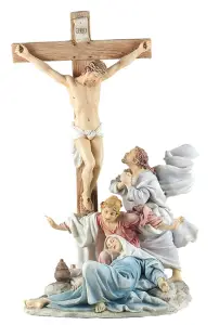 13 inch Crucifixion Veronese Resin Statue