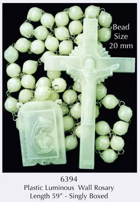 Plastic Luminous Wall Rosary