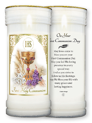 First Holy Communion Single Pillar Candle