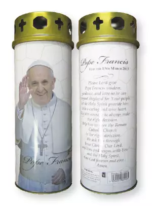 Candle/Pope Francis/Windproof Cap