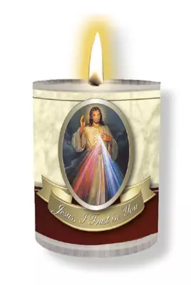Votive Candle/24 Hour/Divine Mercy
