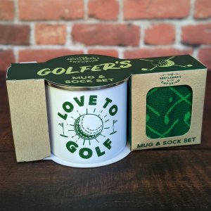 Enamel Mug & Socks - The Gentleman's Emporium Golf Green