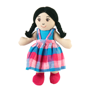 Girl doll - white skin black hair