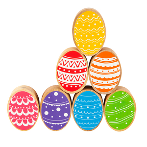 Rainbow Easter Eggs Playset - 7 Pieces